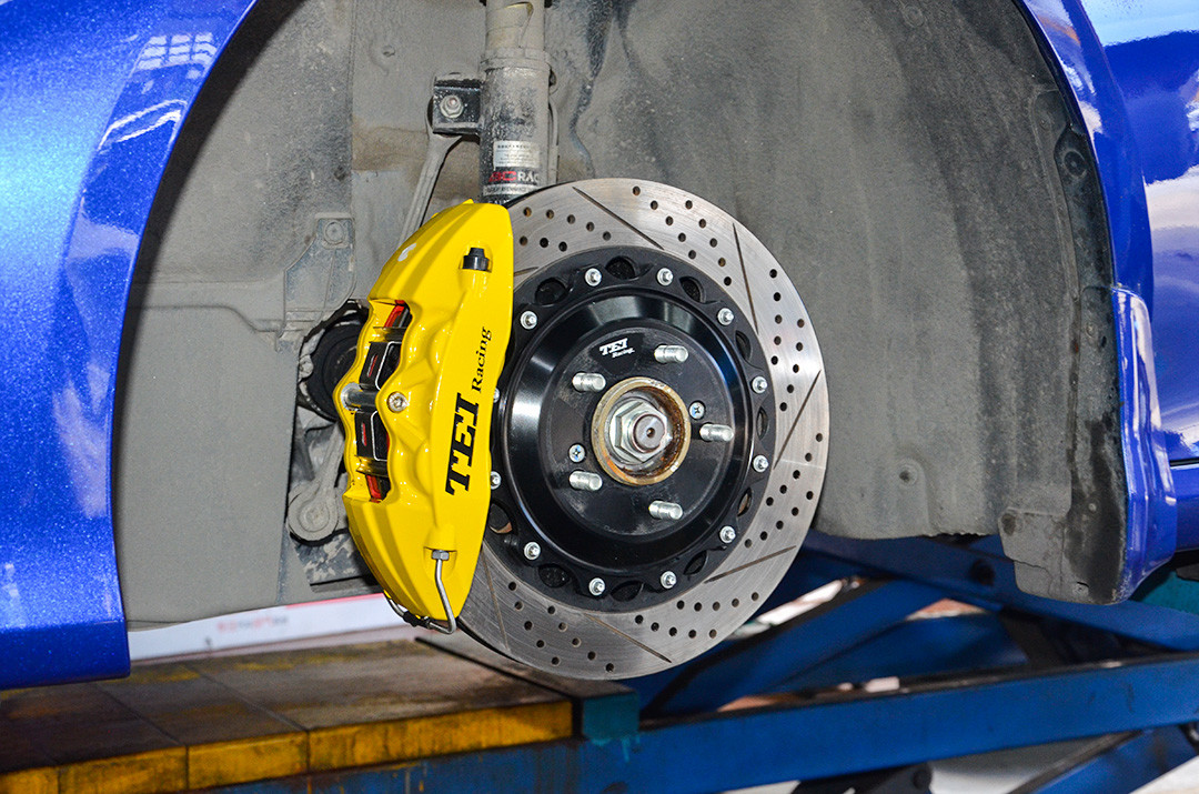 4 Piston Honda Big Brake Kit , High Reliability TEI Racing Big Brake Kit