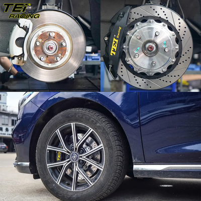 Front Big Brake Kit 4 Piston Caliper with 330x28mm rotor BBK auto brake system For BYD SONG MAX 17 inch car rim