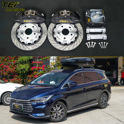 Front Big Brake Kit 4 Piston Caliper with 330x28mm rotor BBK auto brake system For BYD SONG MAX 17 inch car rim