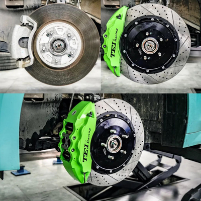 6 Piston Racing Caliper Brake Kit With 355*32 MM High Carbon Disc Racing And Brake Pads For Kia ALL NEW K5 18 Inch Rim