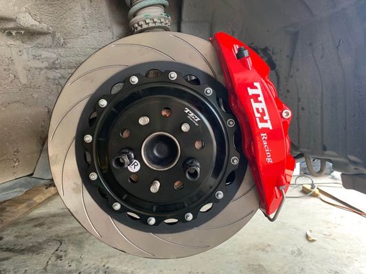 Subaru BRZ Installed Big Brake Kits 4 Piston Forged Calipers With Needed Hardware P40NS