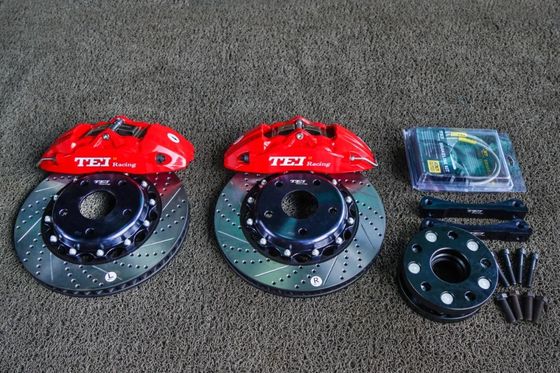 Big Brake Kit With 330x28mm Slotted Drilled Disc Red Caliper For CIVIC Hatchback 2015-2021 17/18/19/20" Wheel