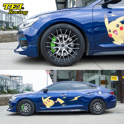 Buy 4 Piston Racing Caliper Hyudnai big Brake Kit  330*28 MM High Carbon Disc Racing And Brake Pads For La Festa 17 Inch Rim online manufacture