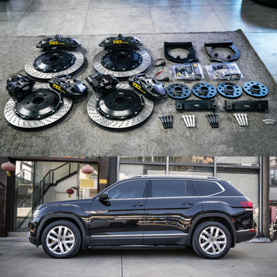 Buy Forging VW Big Brake Kit Front 6 Piston And Rear 4 Piston Caliper With Keep EPB Small Caliper For Teramont 20 Inch online manufacture