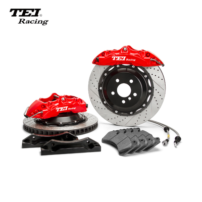 Buy P60NS 6 Piston Caliper 355*32mm 378*32mm Rotor Brake Kit Drilled / Slotted / Drilled And Slotted Discs Selectable online manufacture
