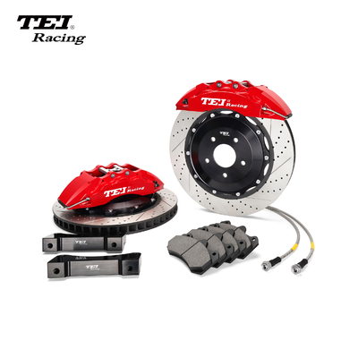 Buy P60ES 6 Piston Caliper 355*32mm 378*32mm Rotor Brake Kit Drilled / Slotted / Drilled And Slotted Discs Selectable online manufacture