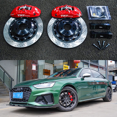 Buy Front Audi Big Brake Kit For A4L 18 Inch 4 Piston Caliper Brake Kit With 355*28 Mm Rotor online manufacture