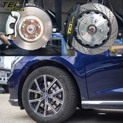 Buy Front Big Brake Kit 4 Piston Caliper with 330x28mm rotor BBK auto brake system For BYD SONG MAX 17 inch car rim online manufacture