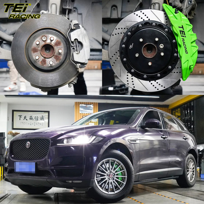 Buy Front Big Brake Kit 6 Piston Caliper with 355x28mm rotor BBK auto brake system For Jaguar F-PACE 18 Inch car rim online manufacture