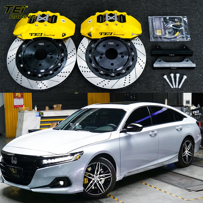 Buy Front Big Brake Kit 6 Piston Caliper with 355x32mm rotor BBK auto brake system For Honda Accord 18 Inch car rim online manufacture