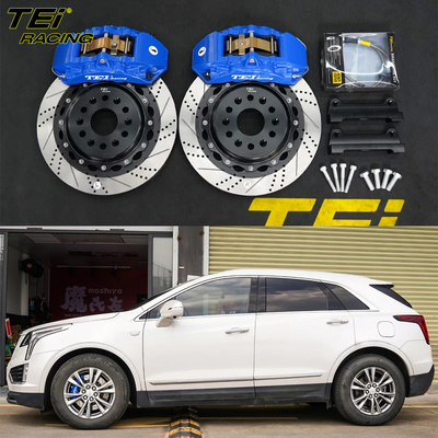 Buy Front Big Brake Kit 4 Piston Caliper With 355x28mm Rotor BBK Auto Brake System For Cadillac XT5 18 Inch Car Rim online manufacture