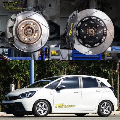 Buy Front Big Brake Kit 4 Piston Caliper with 286x24mm rotor BBK auto brake system For HONDA Life 15 Inch car rim online manufacture