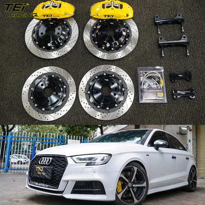 Buy BBK Front 4 Pot Caliper 355x28mm Rotor And Rear Upgrade 330mm Rotor Big Brake Kit Auto Brake System For Audi A3 17 Inch online manufacture