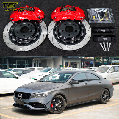 Buy Front Big Brake Kit 4 Piston Caliper With 355*28 Mm Rotor BBK Auto Brake System For Mercedes-Benz CLA 18 Inch Car Rim online manufacture