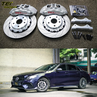 Buy Front Big Brake Kit 6 Piston Caliper With 355x32mm Rotor BBK Auto Brake System For Mercedes Benz E200L 18 Inch Car Rim online manufacture