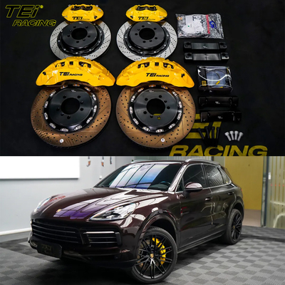 Buy BBK Front 10pot Caliper 420*36mm Rotor And Rear 4pot Caliper 380mm Rotor BBK Auto Brake System For Porsche Cayenne 22rim online manufacture