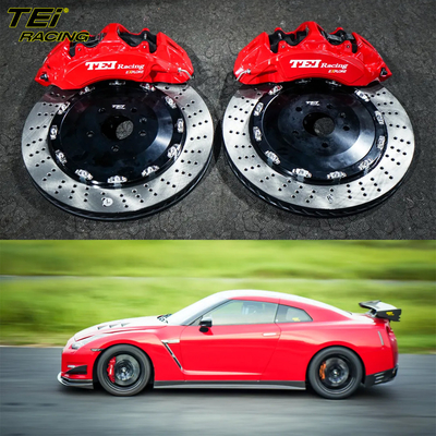 Buy Front Big Brake Kit 6 Piston Caliper with 405x34mm rotor BBK auto brake system For Nissan GTR 20 Inch car rim online manufacture