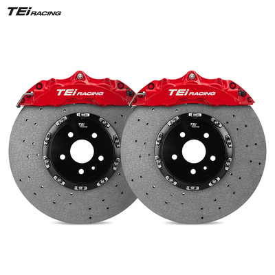 Quality  TEI P60NS 6 Pot Brake Caliper Carbon Ceramic Brake Rotors Front Big Brake Caliper Kit for Audi RS6 RS7 RS8 factory