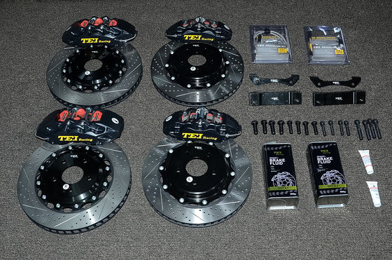 Buy Big Brake Kit 355*32mm Rotor For Infiniti G37 Front 4piston Caliper With 345*28mm Rotor For Rear 18 Inch Wheel online manufacture