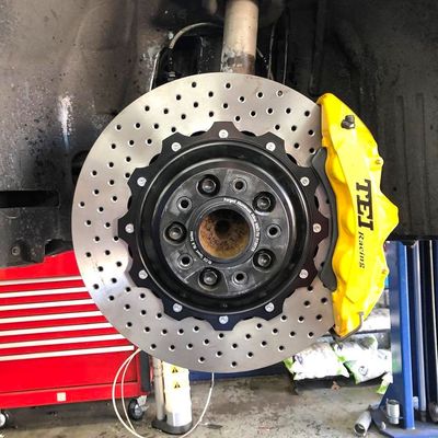Buy Big Brake Kits For BMW E60 M5 20 Inch Wheel Front 405*34 And Rear 380*28 Drilled Rotor online manufacture