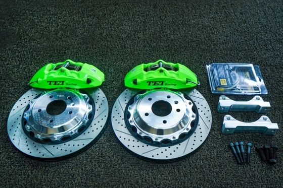Buy Big Brake Kit Front 18 Inch Wheel 4 Piston Caliper 355X28mm Slotted Disc Rotor For CADILLAC CT4 CT5 CT6 2019-2020 online manufacture