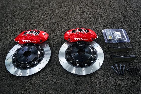 Buy Front Brake Caliper With 355x32mm Slotted Disc Rotor 6 Pots Big Brake Kit For TOYOTA CROWN 2005-2021 18
