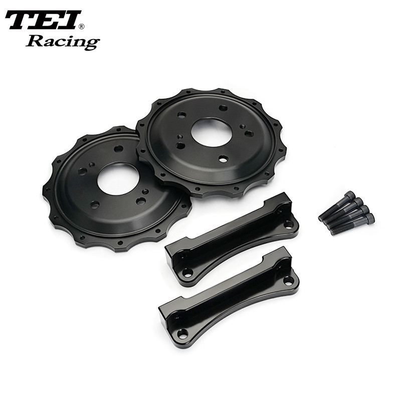 Customized TEI Racing Big Brake Kit Bracket And Rotor Hat For All Car Model Anti Rust Treatment