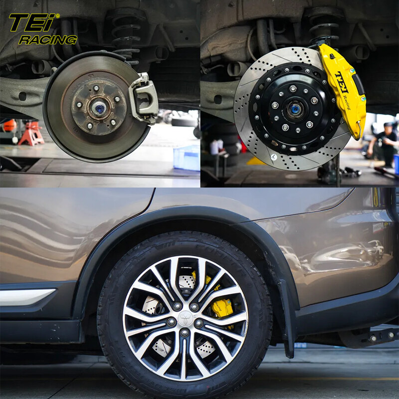 NB PARTS Front Brake Kit – Calipers, Pads & Vented Rotors – For Citroen, Mitsubishi, Peugeot 4007