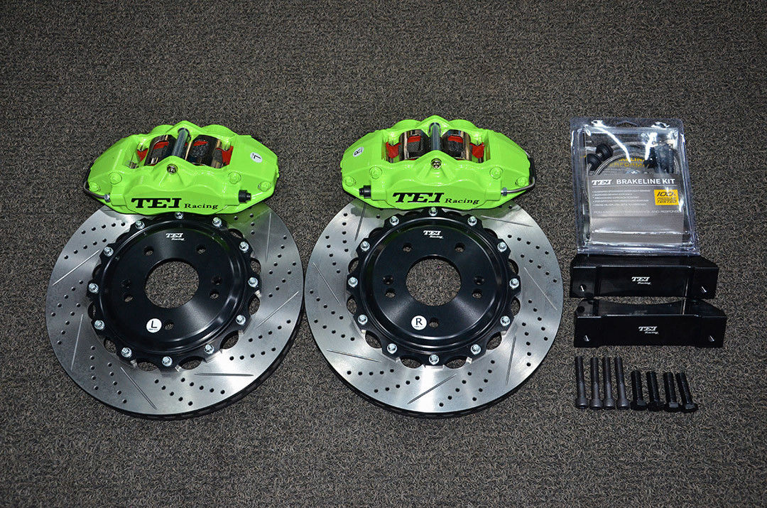Four Piston Caliper TEI Racing Big Brake Kit Perfect Fit For Kia K3 Front Wheel