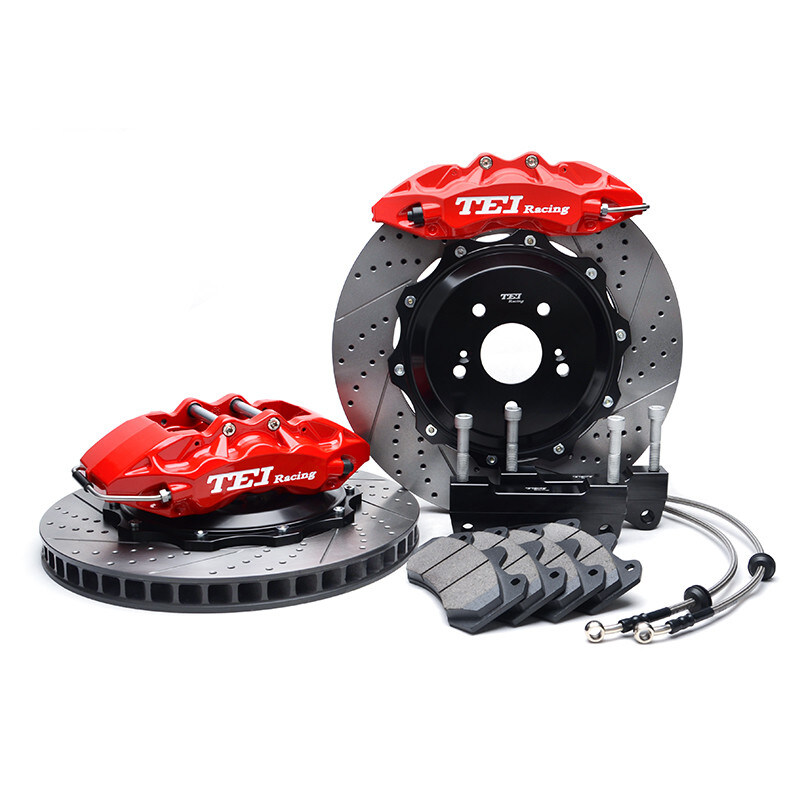 Front & Rear Drilled & Slotted Brake Rotors + Ceramic Pads Kit For Honda Odyssey