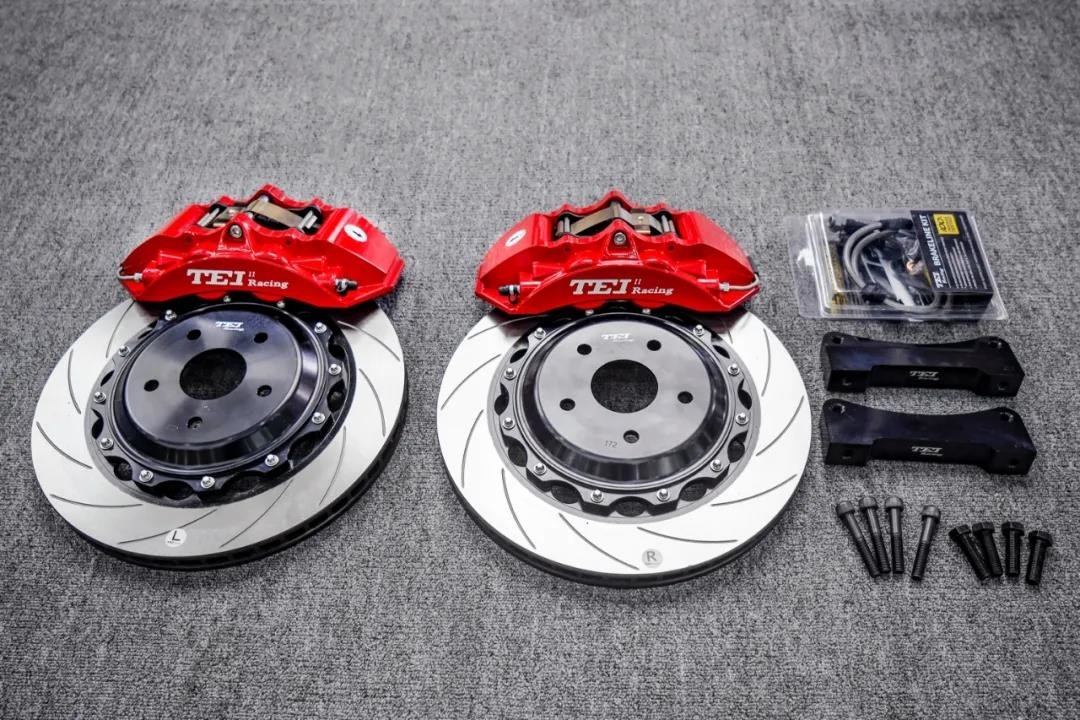 TEI Racing BBK For Toyota Camry Installed Big Brake Kits 4 Piston Calipers  P40NS