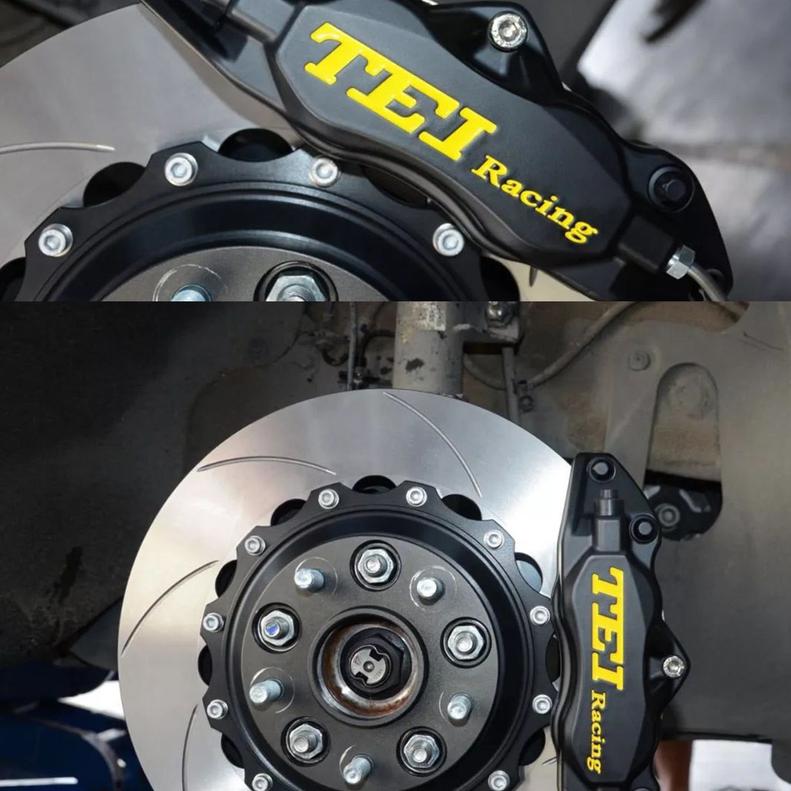 4 Piston Racing Caliper Kia Big Brake Kit With 330*28 MM High Carbon