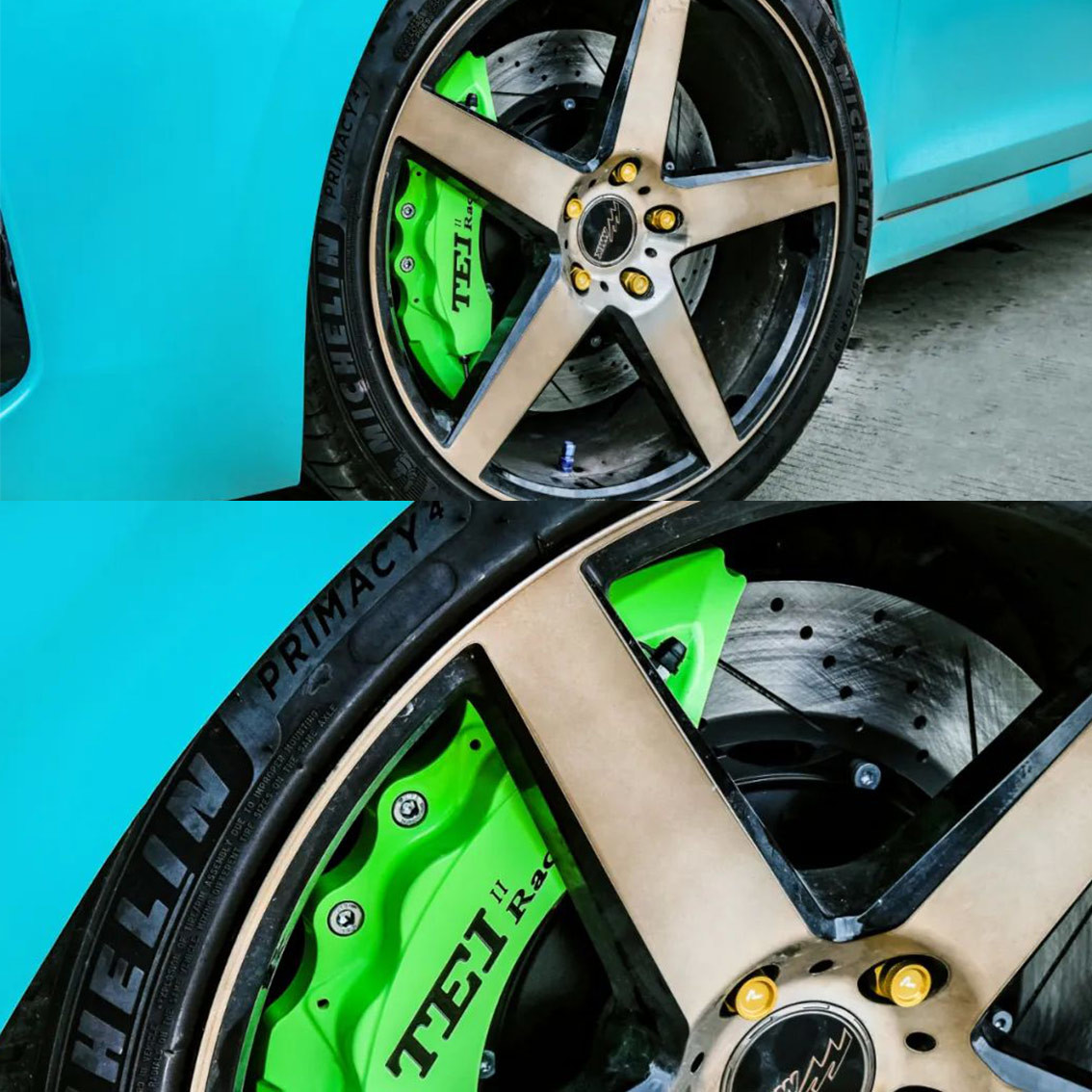 6 Piston Racing Caliper Brake Kit With 355*32 MM High Carbon Disc