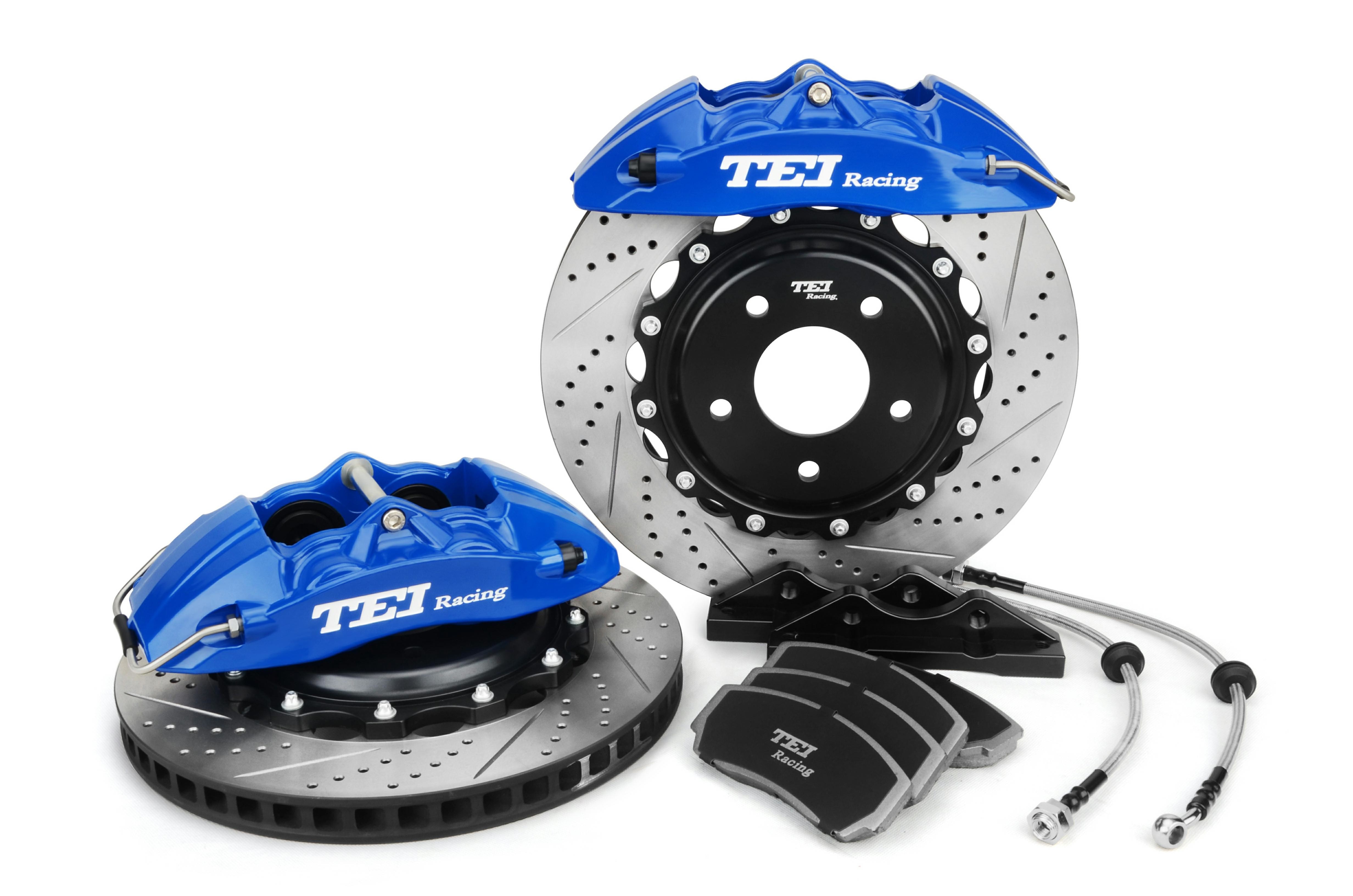 Disc 355x28mm Brake Kit 4 Piston Caliper With 2 Piece Rotor Big Brake