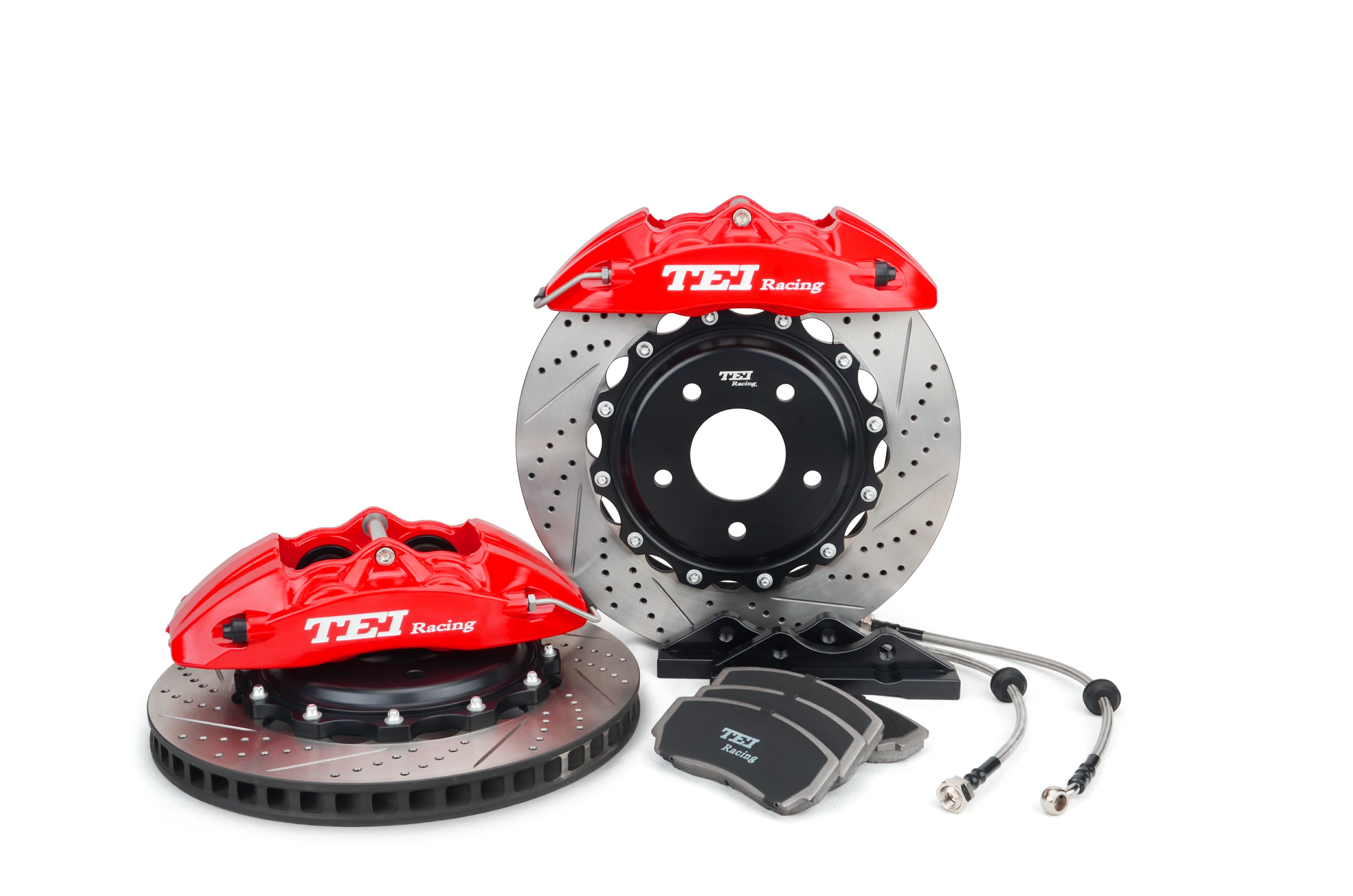 Disc 355x28mm Brake Kit 4 Piston Caliper With 2 Piece Rotor Big Brake