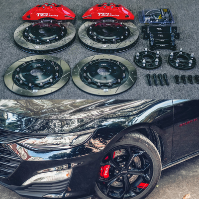 6 Piston Racing Caliper Brake Kit With 355*32 MM High Carbon Disc Racing For Chevrolet Malibu XL 18 Inch Rim