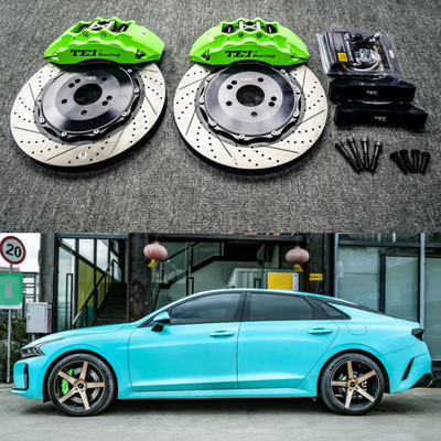 6 Piston Racing Caliper Brake Kit With 355*32 MM High Carbon Disc Racing And Brake Pads For Kia ALL NEW K5 18 Inch Rim