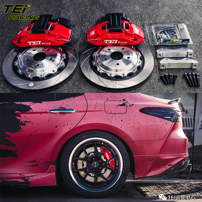 Rear Big Brake Kit 4 Piston EPB Caliper With 355x28mm Rotor BBK Auto Brake System For Toyota Camry 19 Inch Car Rim