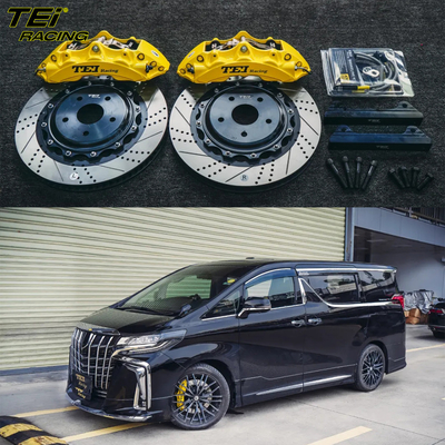 Front Big Brake Kit 6 Piston Caliper With 355x32mm Rotor BBK Auto Brake System For Toyota Alphard  19 Inch Car Rim