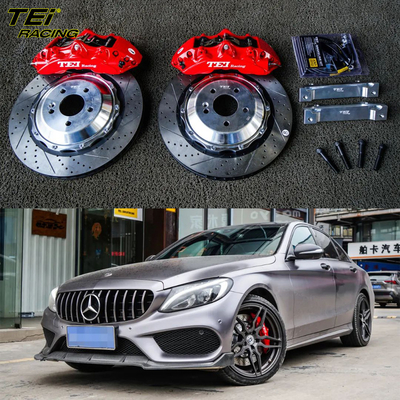 Front Big Brake Kit 6 Piston Caliper With 378*32 Mm Rotor BBK Auto Brake System For Mercedes Benz C200 19 Inch Car Rim