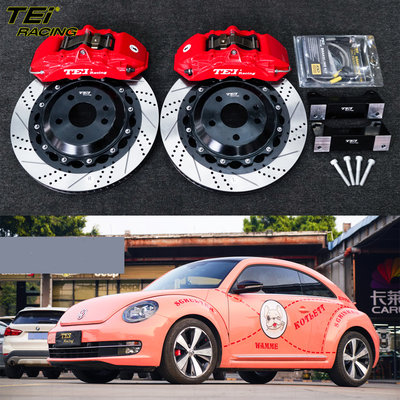 Front Big Brake Kit 6 Piston Caliper With 355x28mm Rotor BBK Auto Brake System For Volkswagen Beetle 18 Inch Car Rim