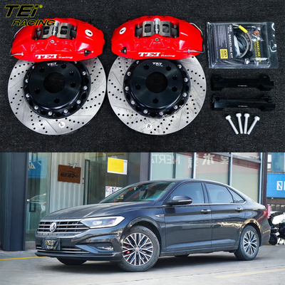 Front Big Brake Kit 4 Piston Caliper With 300x28mm Rotor BBK Auto Brake System For Volkswagen Sagitar 16 Inch Car Rim