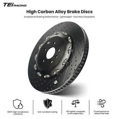 TEI Big Brake Kit P40EV Front 4 Piston BBK Auto Brake System for VW