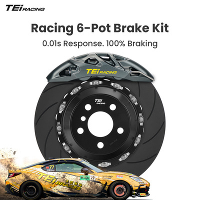 TEi GTS6 6 Piston Caliper 355mm 378mm Rotor Front Racing Brake Caliper Kit for Porsche 911 Carrera 991 996 997 Boxster 718
