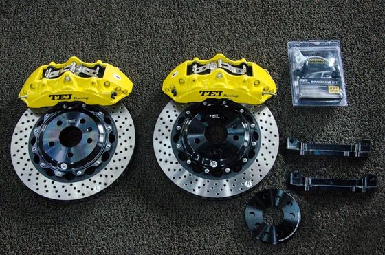 Front Big Brake Caliper 6 Piston Forged Caliper With 355x32mm Drilled Disc Rotor For AUDI A3 2010-2021 18/19/20&quot; Wheel