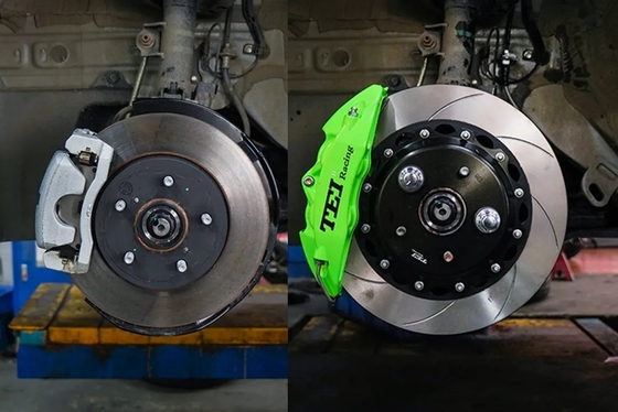 Forged Caliper Front 4 Piston Brake Kit 355x28MM Rotor For BMW MINI COOPER F54 F55 F56 F55 F57 F60 2010-2019 18&quot; Wheel